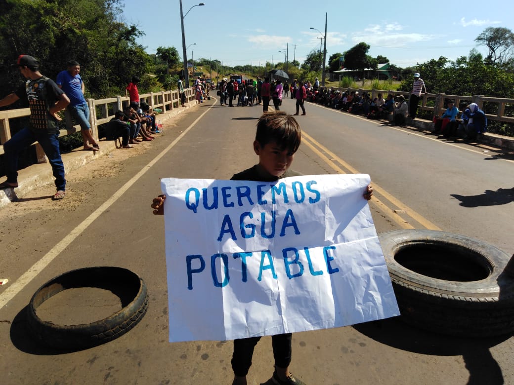 Cierran ruta en Villa Ygatimí para exigir agua potable