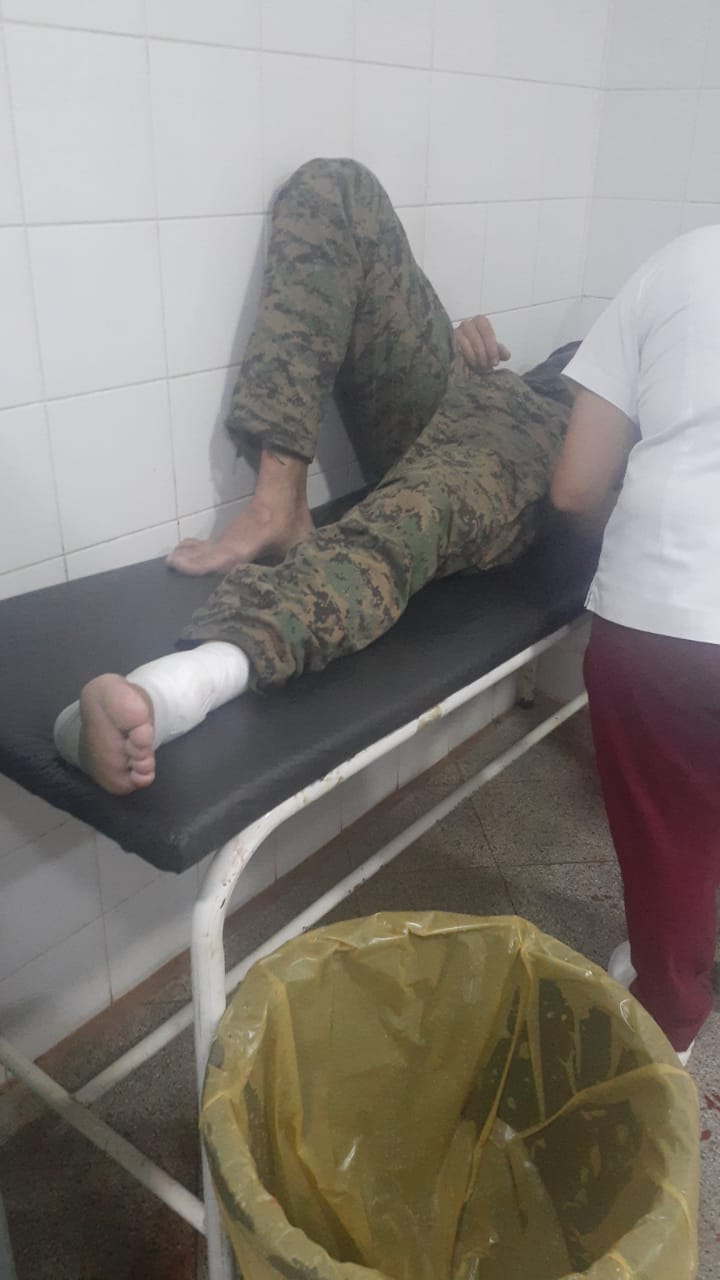 Campal enfrentamiento entre policías y manifestantes en Yasy Cañy