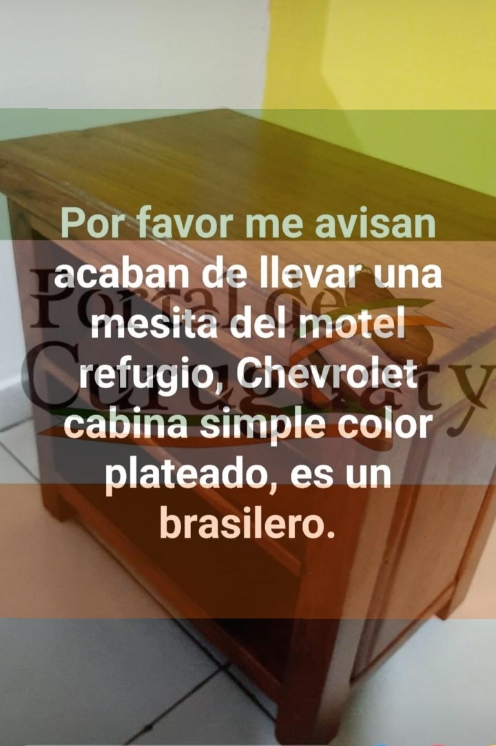 Buscan identificar a brasileño que robó una mesita de un motel