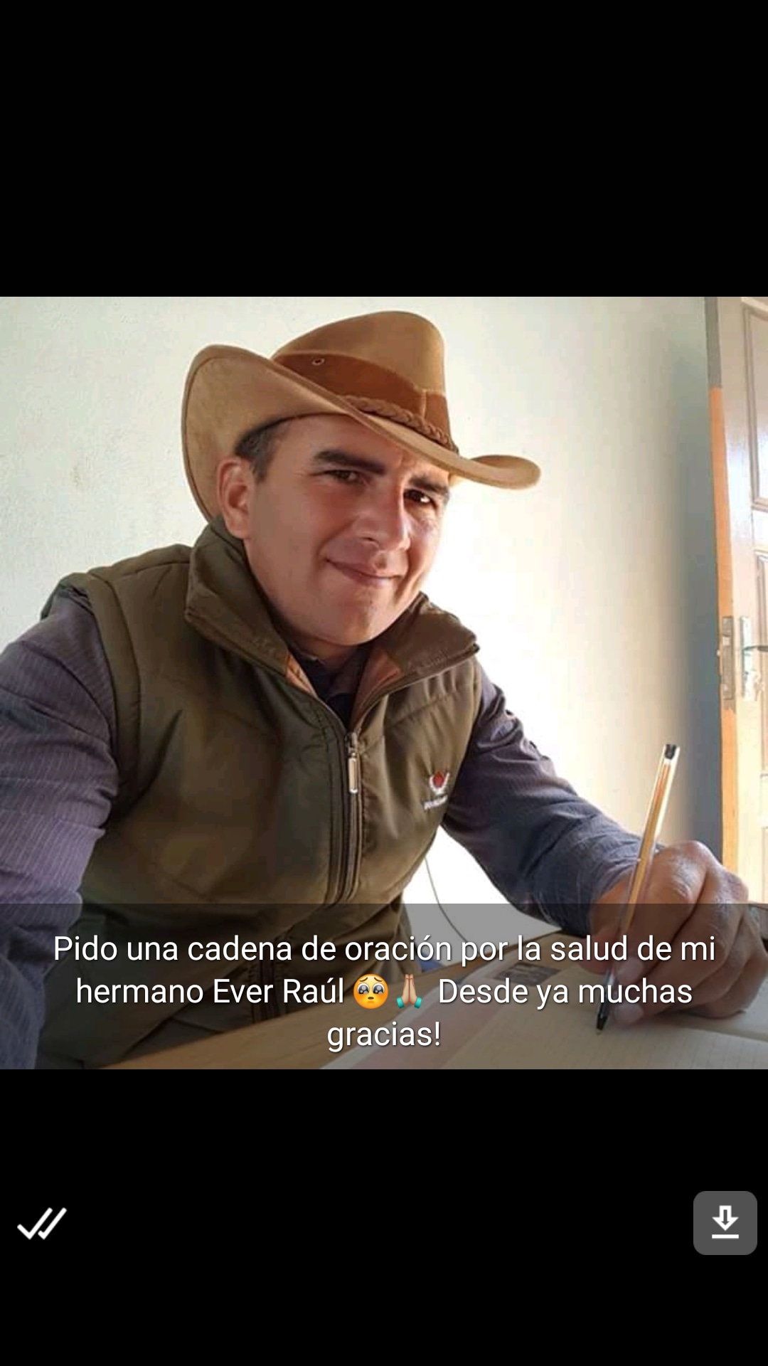 Piden cadena de oración por Ever Raúl Larroza internado por Covid-19