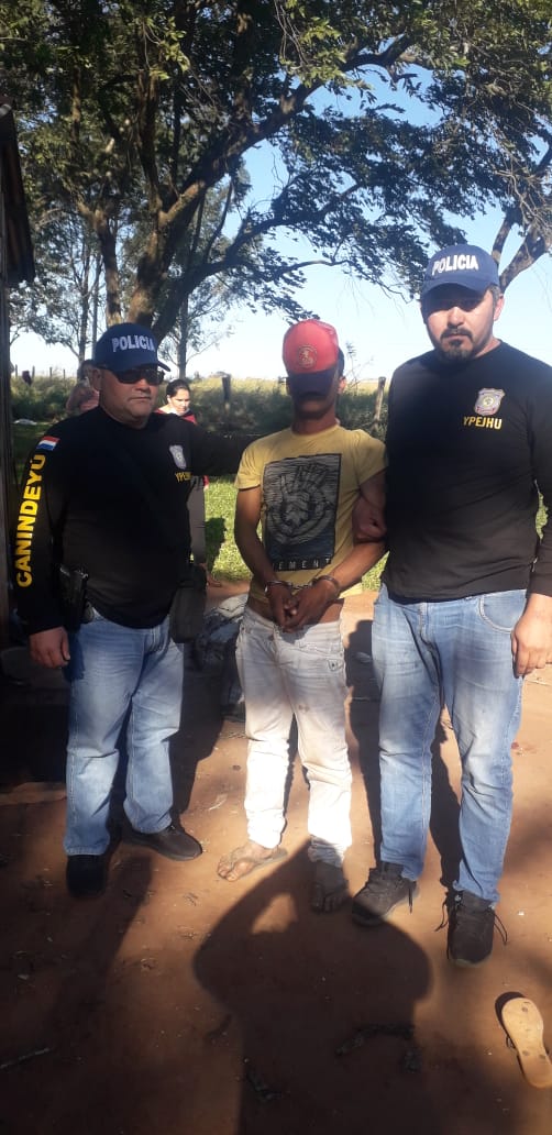 Policía detiene a presunto homicida en Ypejhú
