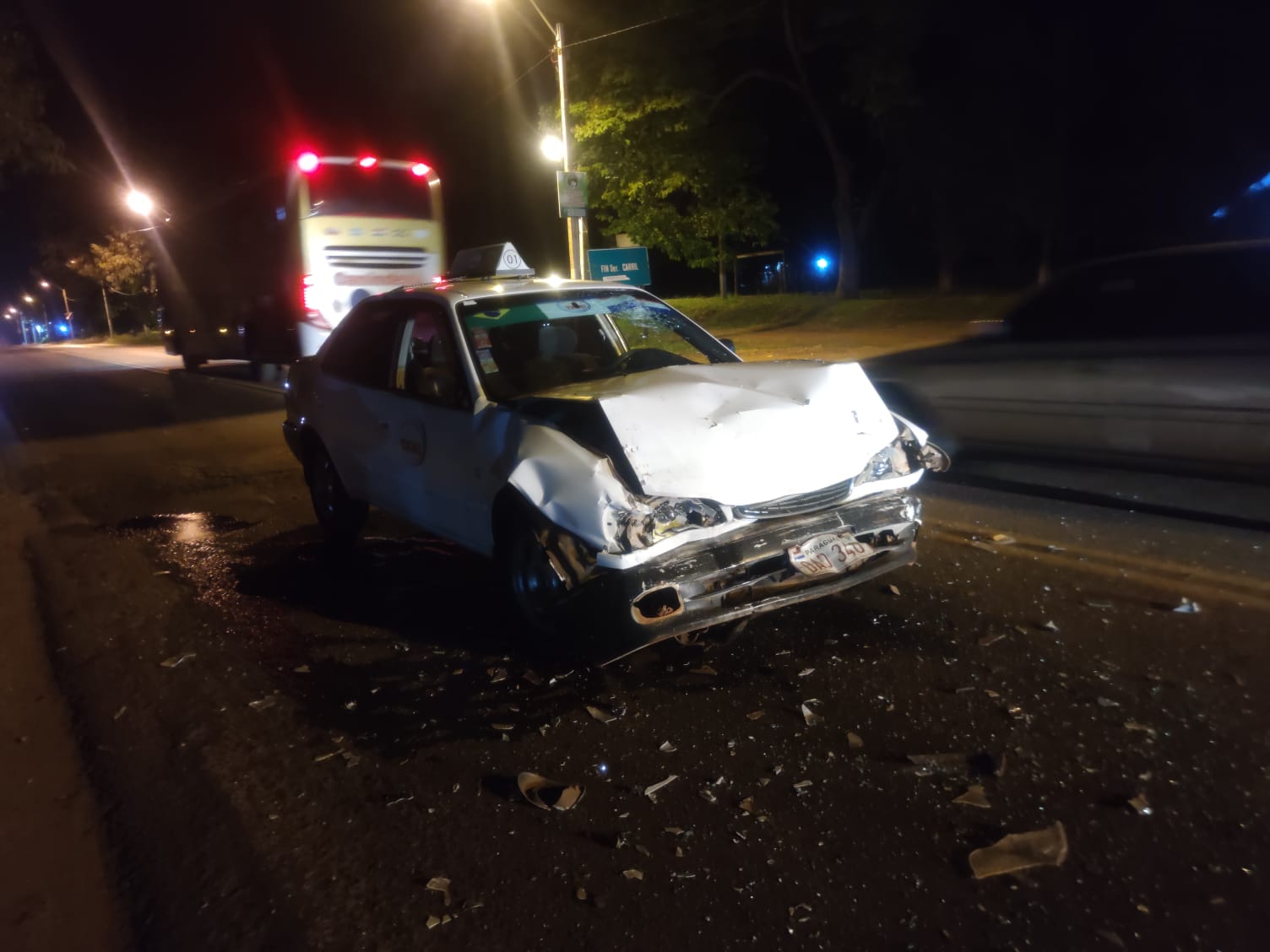 Taxista detenido tras accidente por alcotest positivo