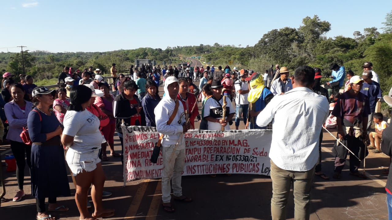 Aumenta cantidad de indígenas manifestantes en Villa Ygatimí