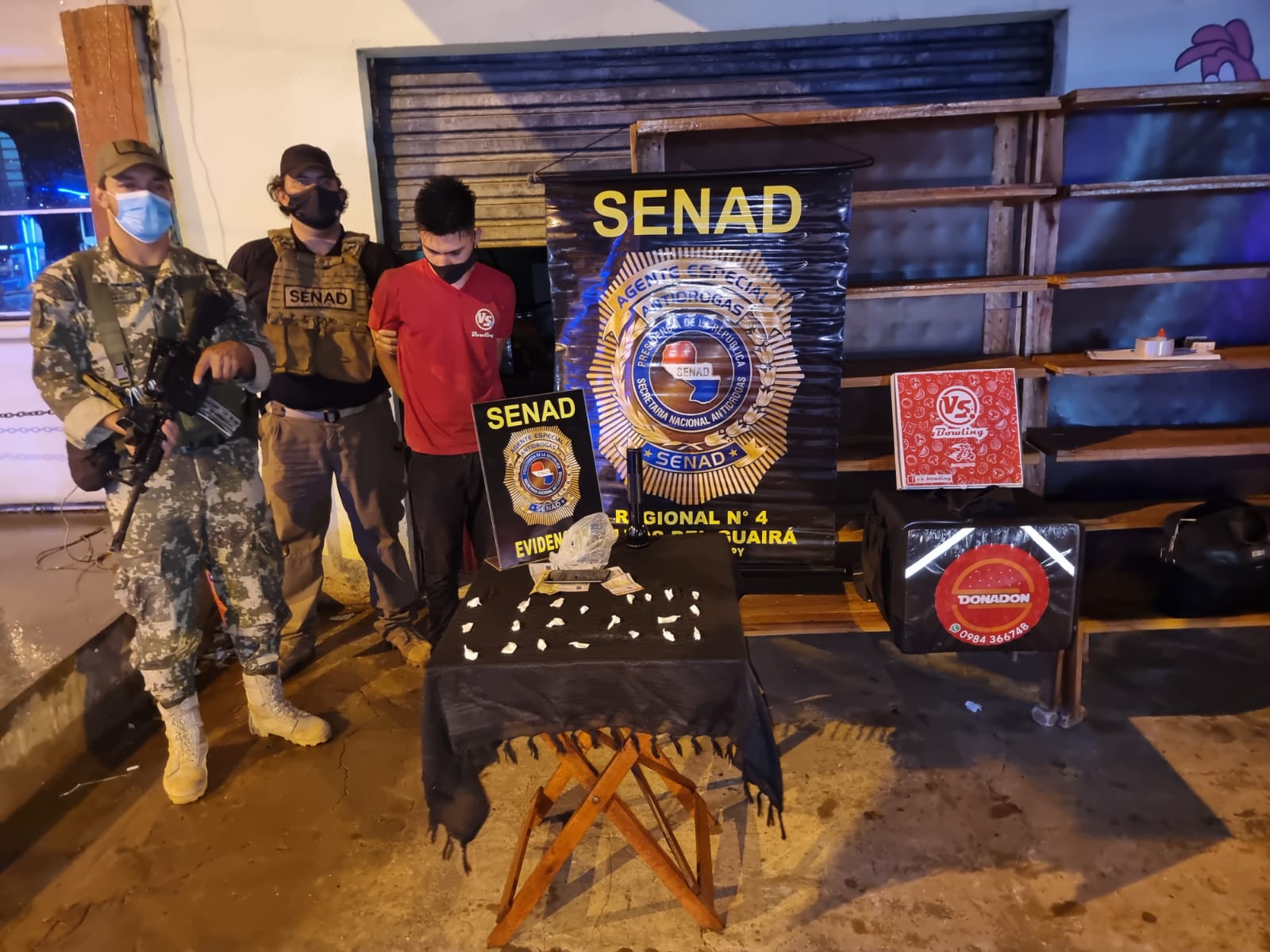 Cae delivery que transportaba droga en Salto del Guairá