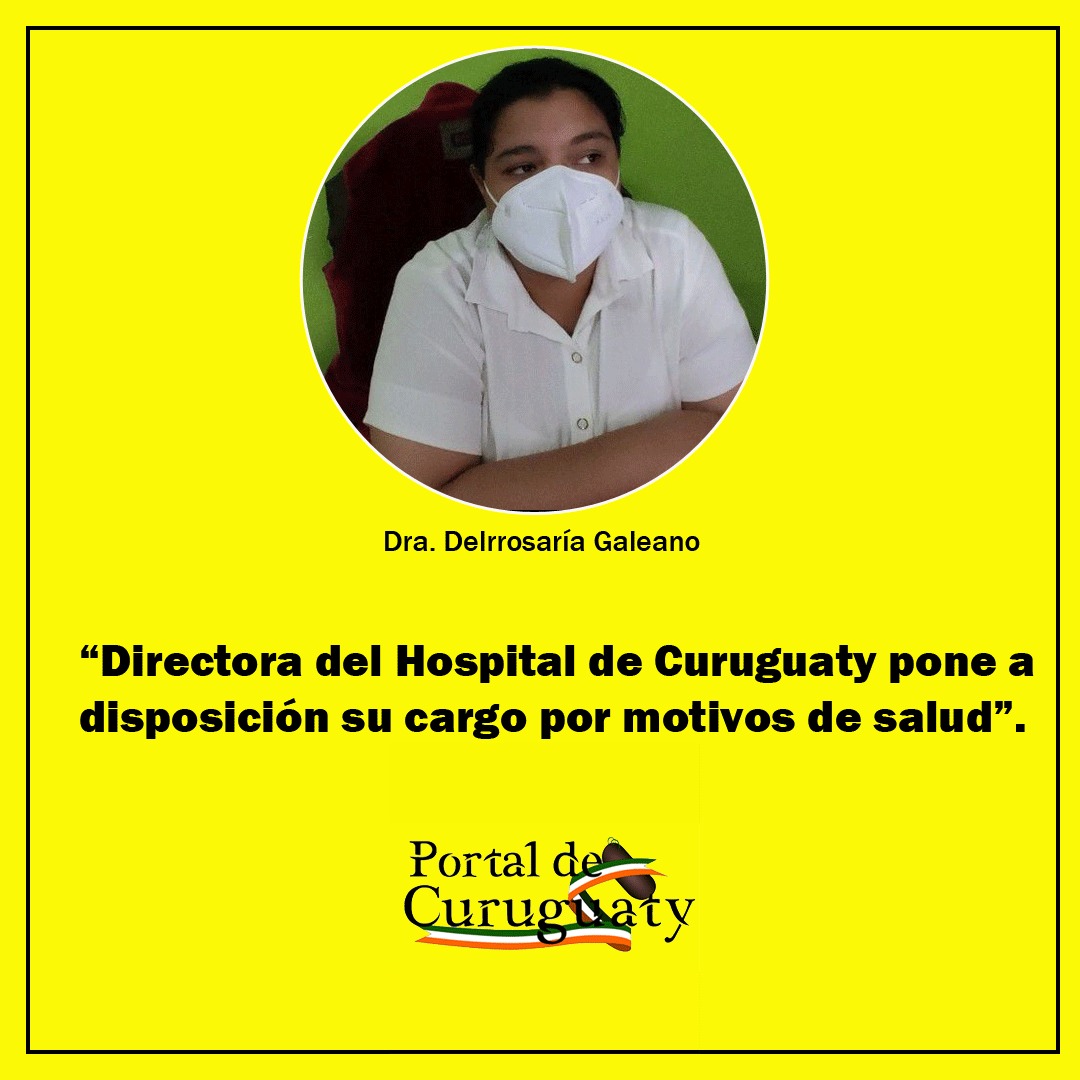 Directora del Hospital de Curuguaty renunciante al cargo