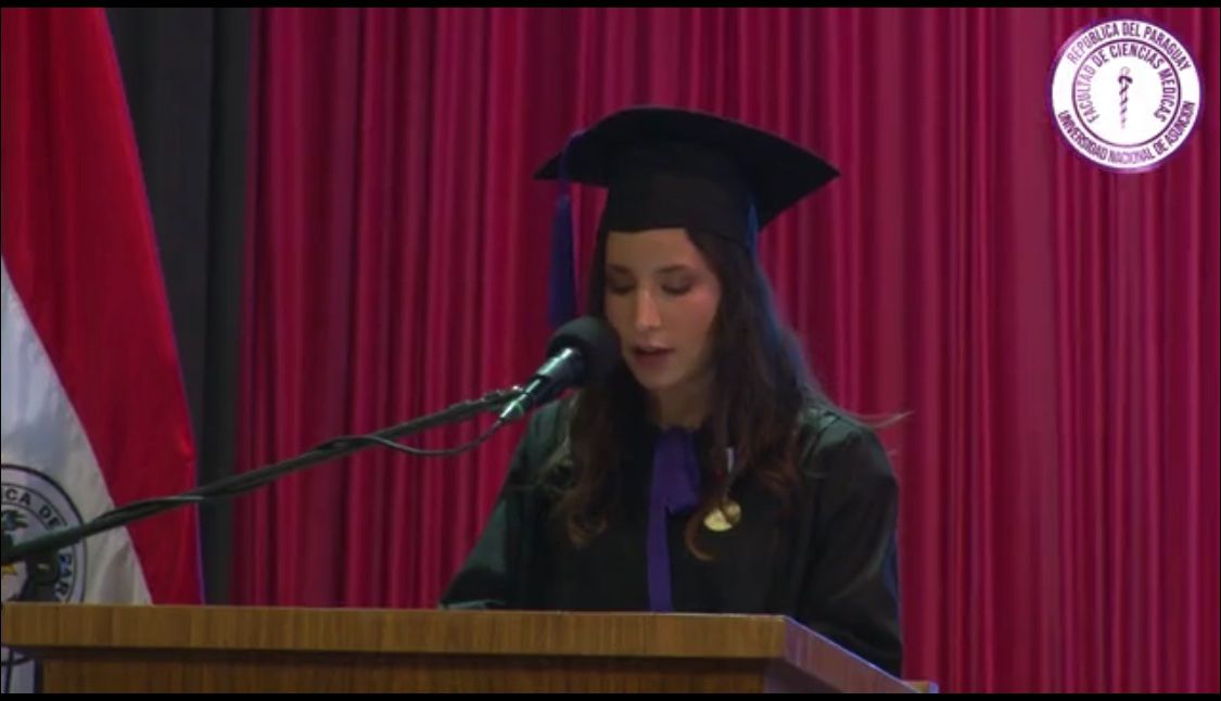 VÍDEO; Escuche el discurso de rebeldía de la médica mejor egresada de la UNA