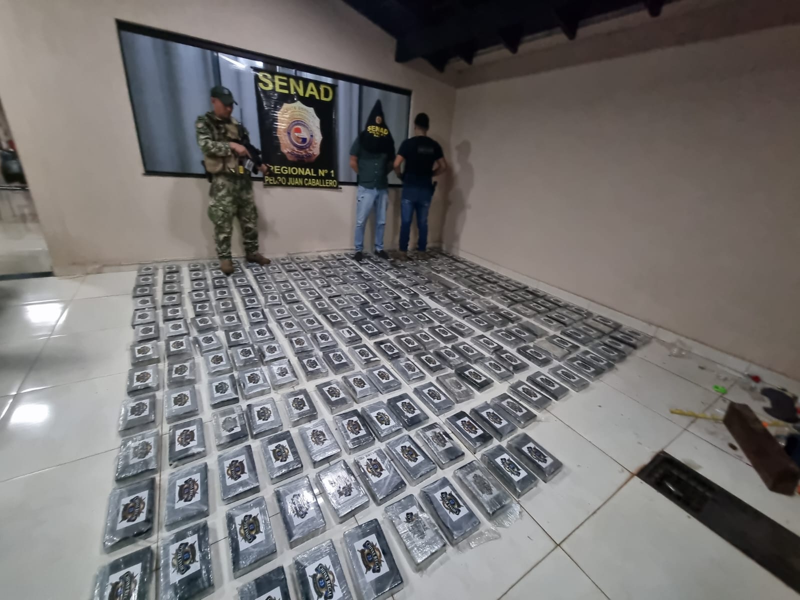 SENAD incautó 273 Kilos de Cocaína en Pedro Juan Caballero
