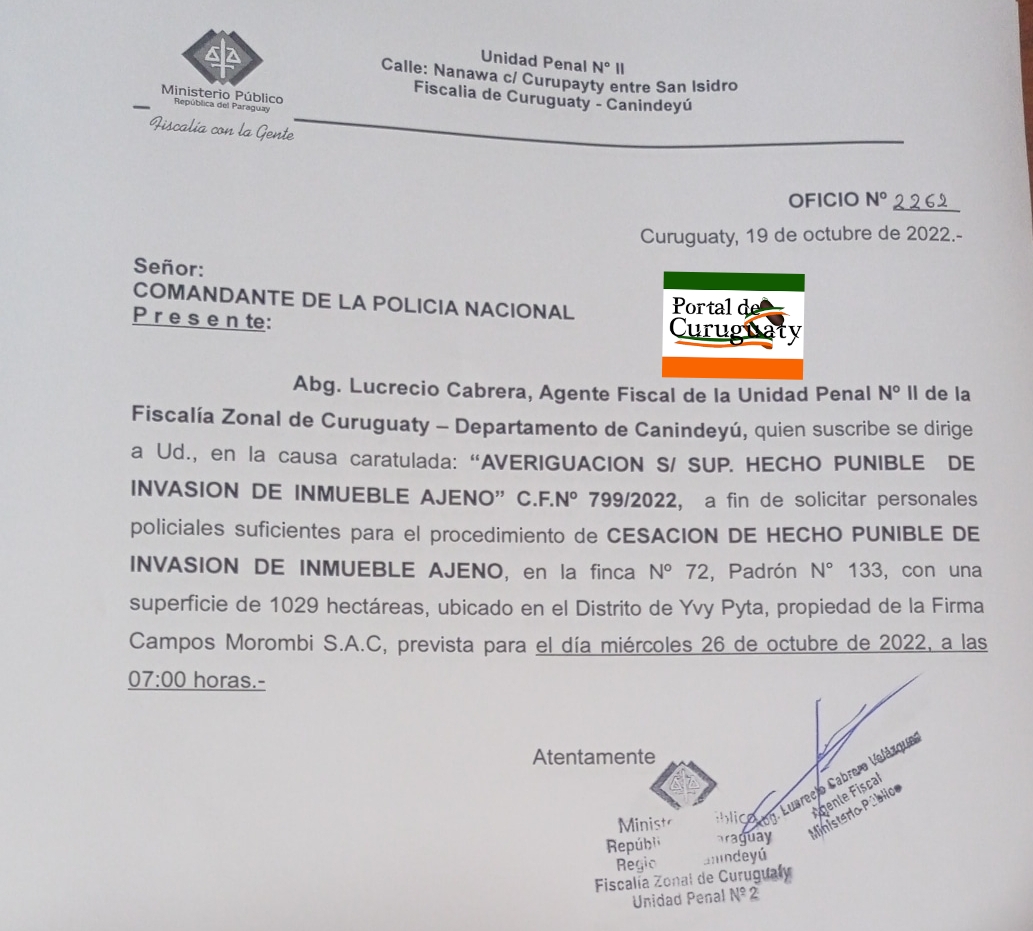 Inminente desalojo de seguidores de Los Castro en un sector adyacente a Marina Cué