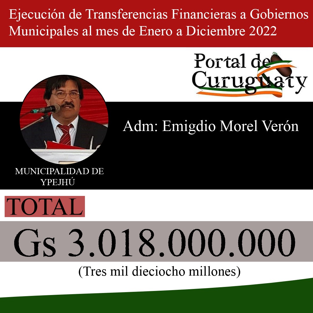 Intendente de Ypejhú presentó rendición de cuentas sin documentos respaldatorios