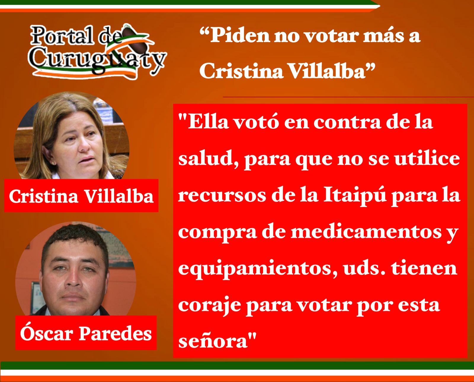 VÍDEO. Expolicia que denunció corrupción policial pide no votar a Cristina Villalba por haber votado contra la salud