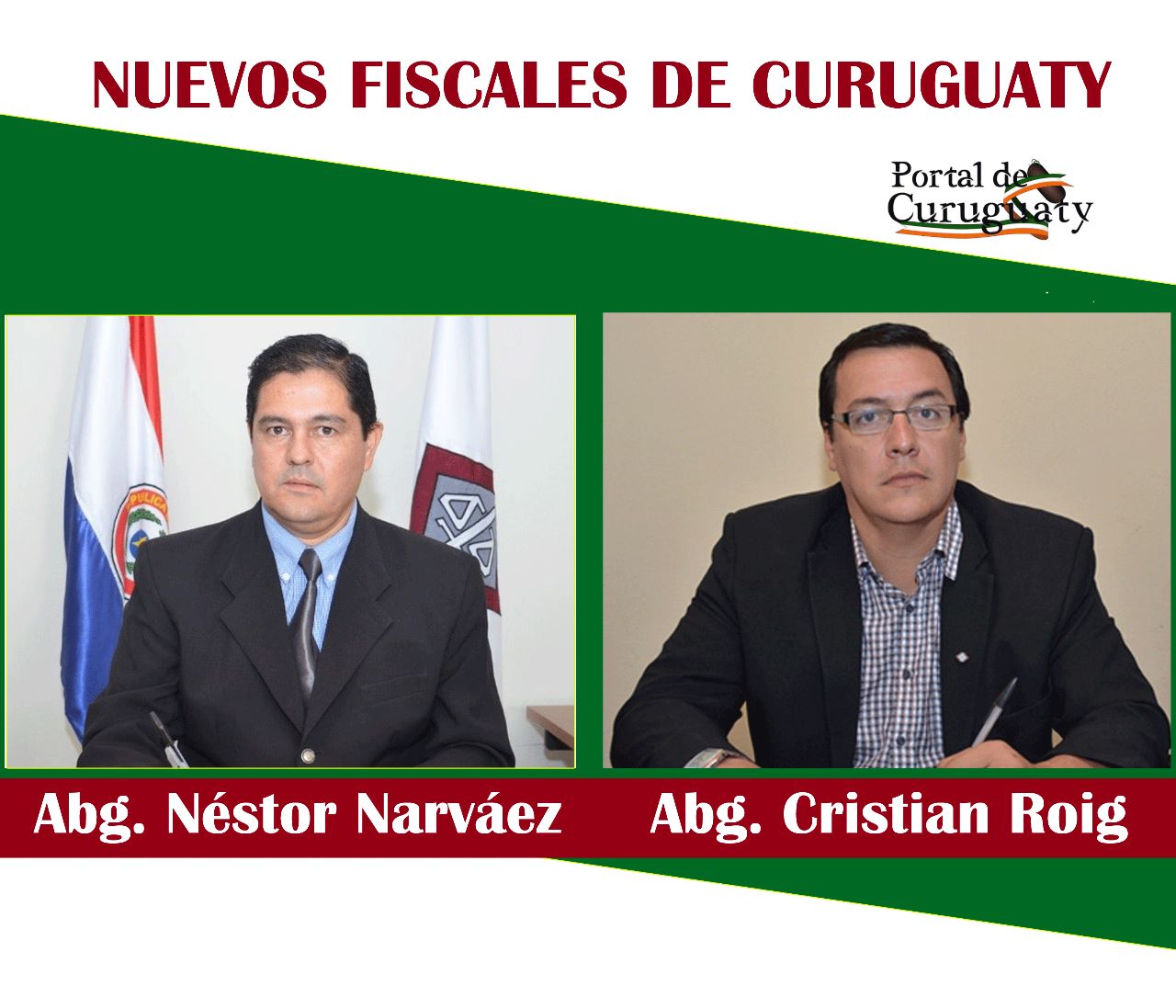 Los dos nuevos fiscales designados para Curuguaty