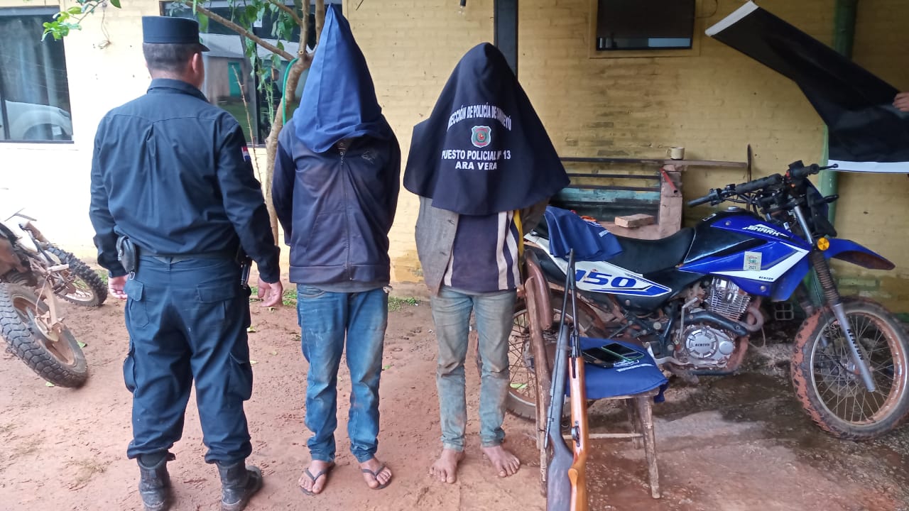 VÍDEO. Dos personas detenidas durante 4 allanamientos en jurisdicción de Ypejhú