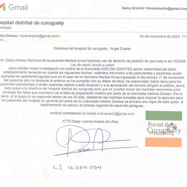 VÍDEO. Denuncian supuestos maltratos en el Hospital de Curuguaty