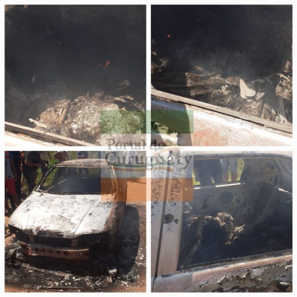 Policía dice que habrían 3 cuerpos calcinados en vehículo incinerado