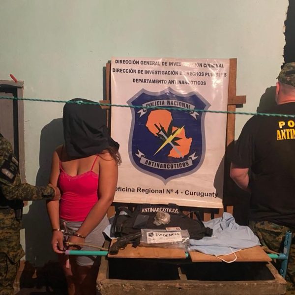 Golpe al microtráfico en Curuguaty con una detenida