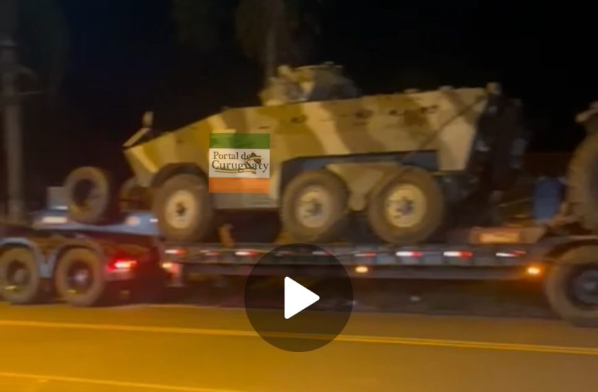 VÍDEO. Tanques de la FTC llegan a Yby Pytã