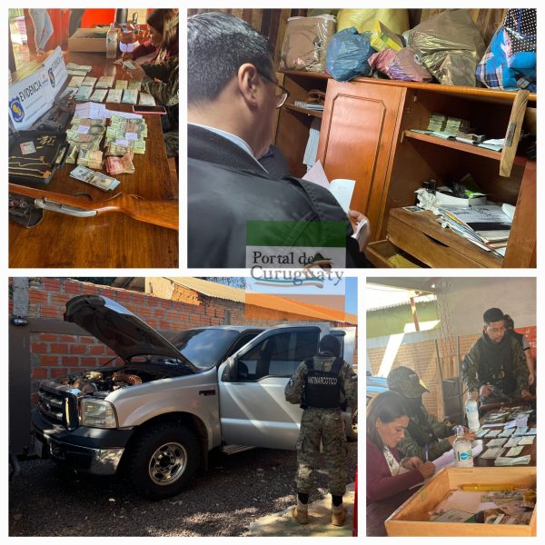 Allanamiento de gran envergadura en el barrio Santa María Curuguaty