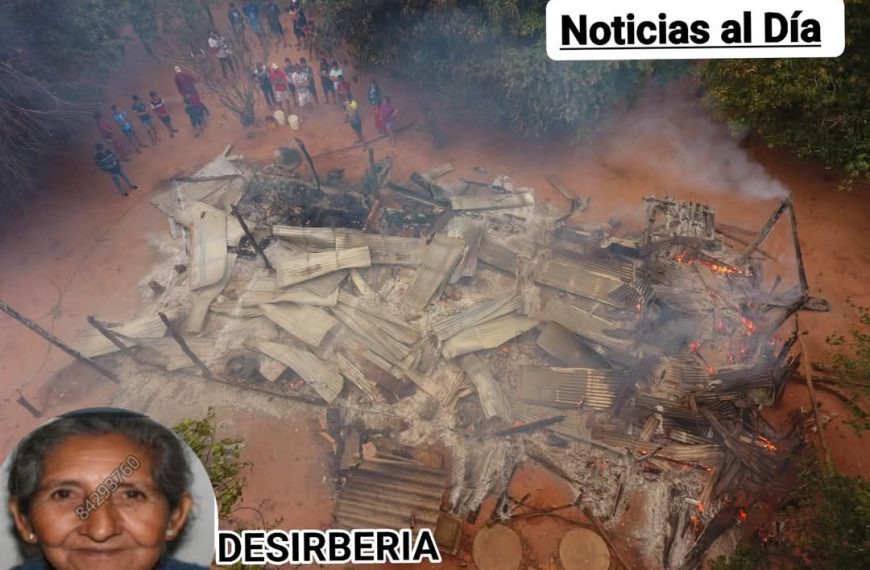Abuela muere calcinada en su vivienda de Yasy Cañy