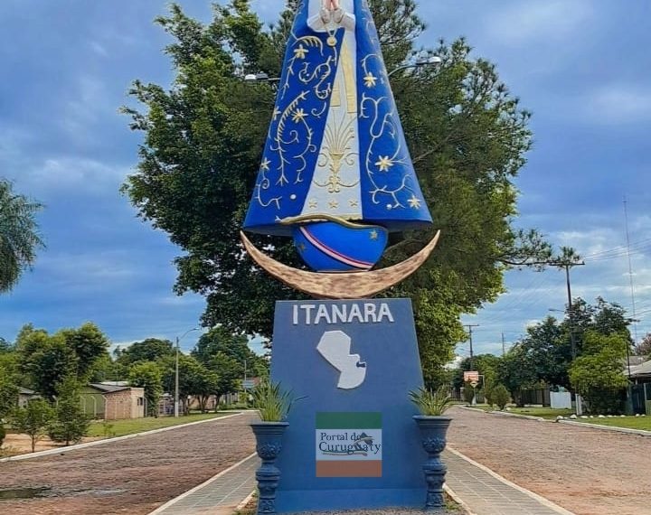 Hermosa obra de arte en el acceso a Itanarã Canindeyú