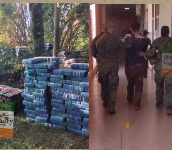 Curuguateño es uno de los detenidos con mega carga de droga
