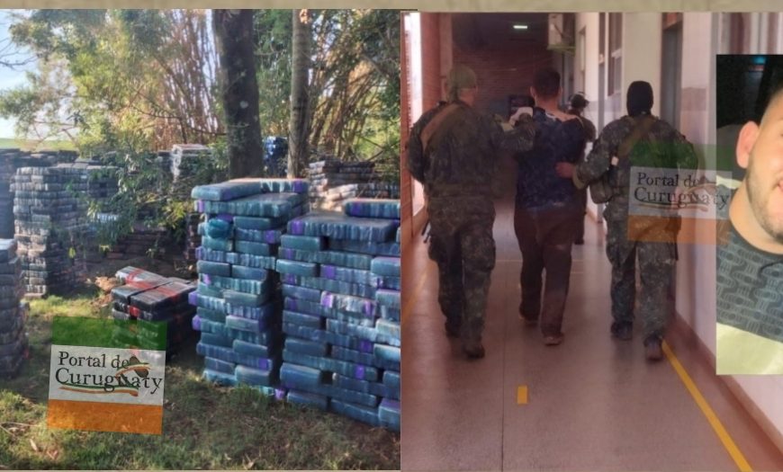 Curuguateño es uno de los detenidos con mega carga de droga