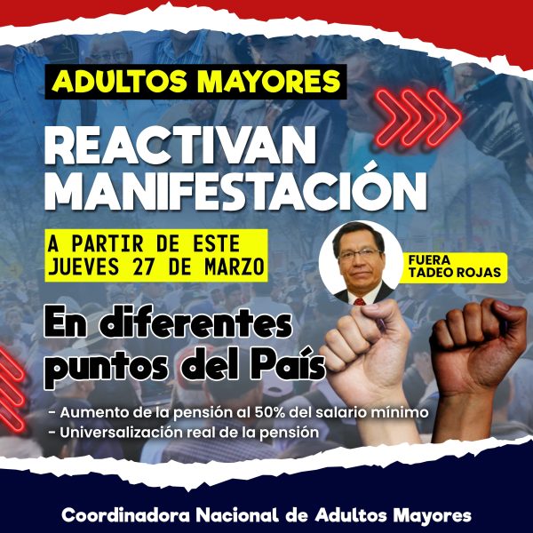 Adultos mayores volverán a las calles a partir de este jueves