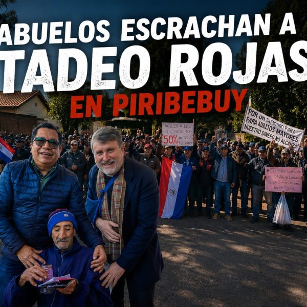 Adultos mayores escrachan a Tadeo Rojas en Piribebuy
