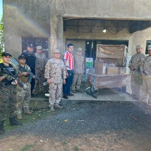 Reconstruyen Puesto Policial de Naranjito tras violento ataque de grupo armado