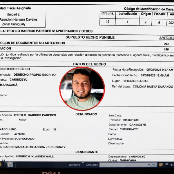 Aparece otra denuncia penal contra Teófilo Barrios