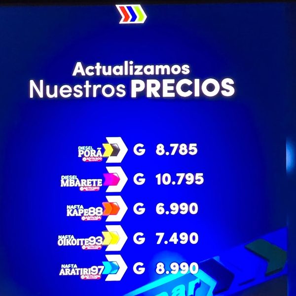 Petropar concreta nueva suba de combustibles