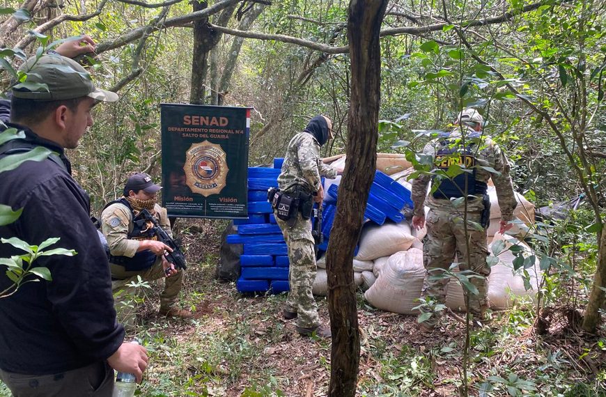 SENAD detecta carga de marihuana en zona rural de Maracaná