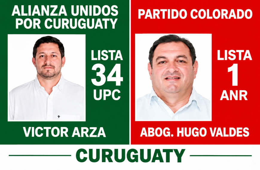 SE ACERCA LA HORA DE LA DECISIÓN EN CURUGUATY: VALDES Y ARZA VAN POR LA INTENDENCIA
