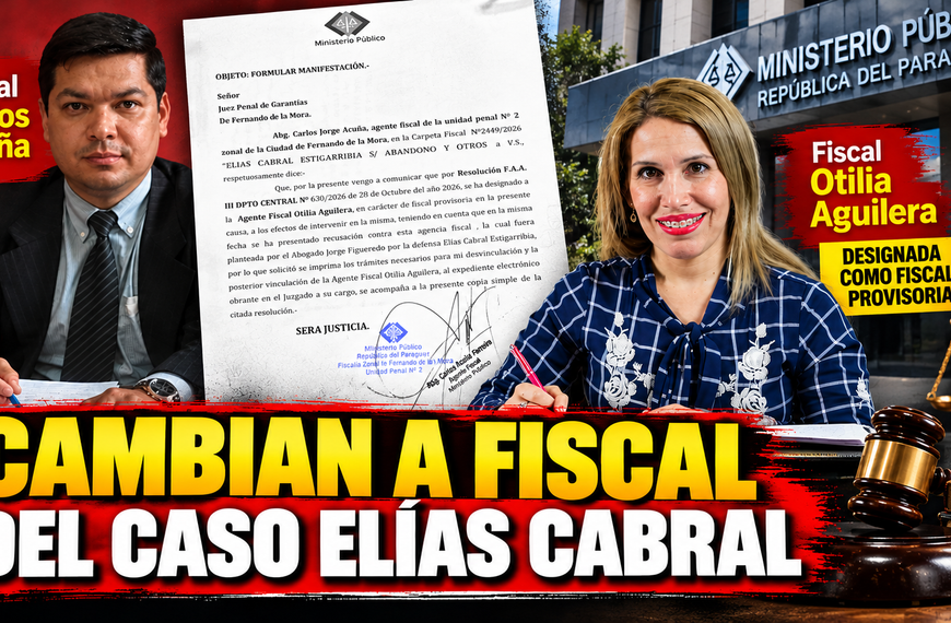 Apartan al cuestionado fiscal Carlos Acuña del caso Elías Cabral